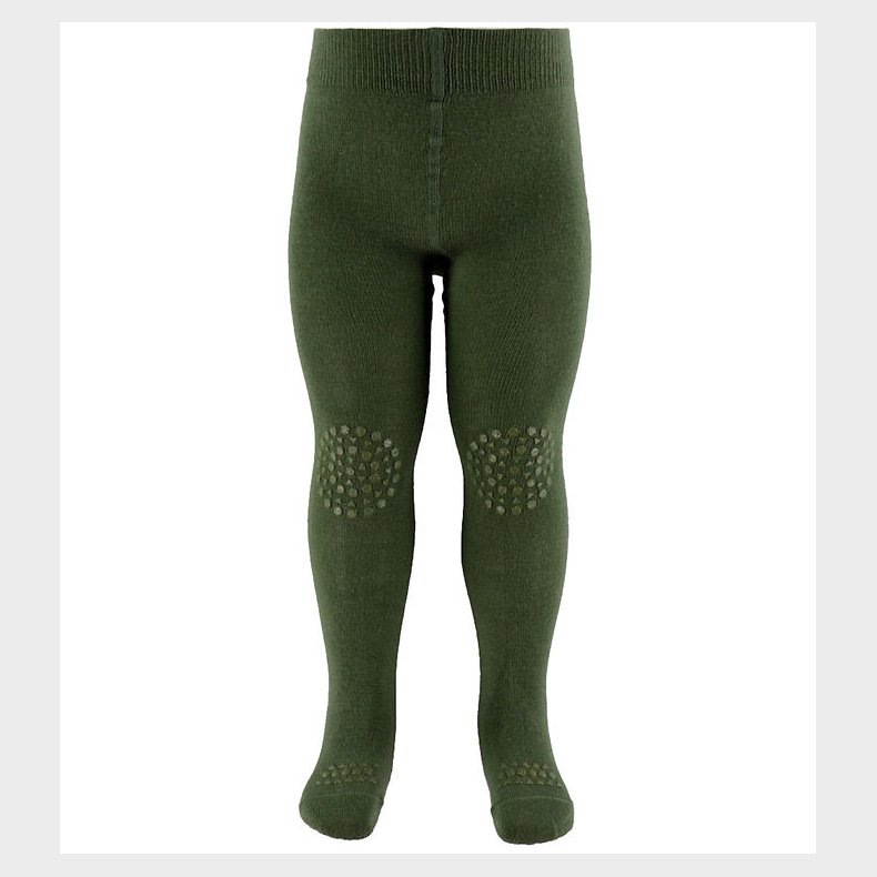 GoBabyGo Skridsikre Strmpebukser - Noos - Uld - Olivine