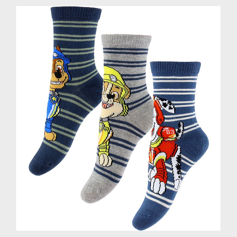 Name It Strmper - 3-pak - NmmSommer - Paw Patrol - Insignia Blu