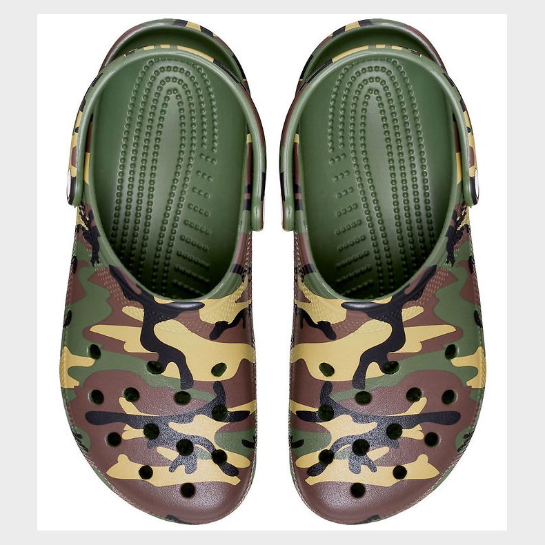 Crocs Sandaler - Classic Camouflage Clog - Army Green/Multi