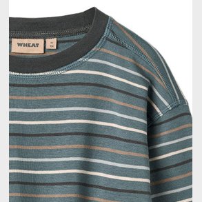 Wheat Bluse - Hans - Blue Multi Stripe