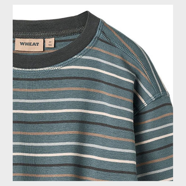 Wheat Bluse - Hans - Blue Multi Stripe
