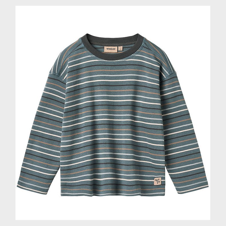 Wheat Bluse - Hans - Blue Multi Stripe