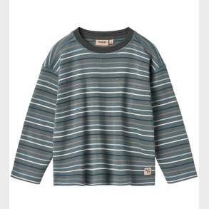 Wheat Bluse - Hans - Blue Multi Stripe