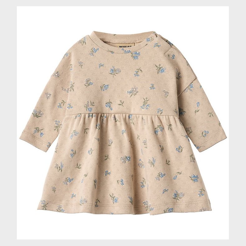 Wheat Kjole - Emmy - Warm Sand Flowers