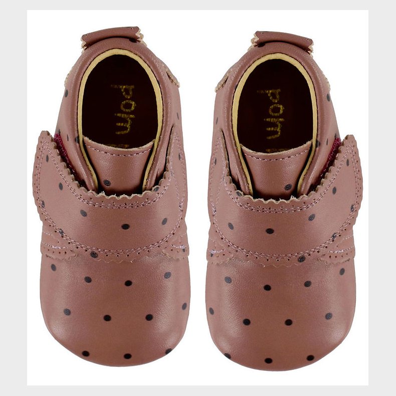 Pom Pom Begyndersko - Velcro Scallops - Vintage Rose Dot