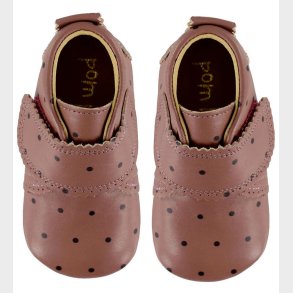 Pom Pom Begyndersko - Velcro Scallops - Vintage Rose Dot