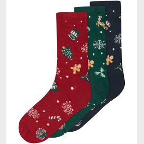 Name it Strmper - 3-pak - NknVismas - Jester Red/Navy Blazer +