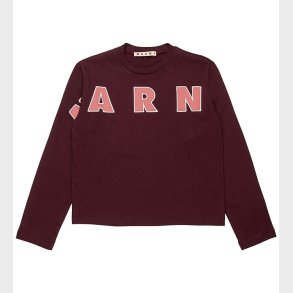 Marni Bluse - Berry Jam m. Logo