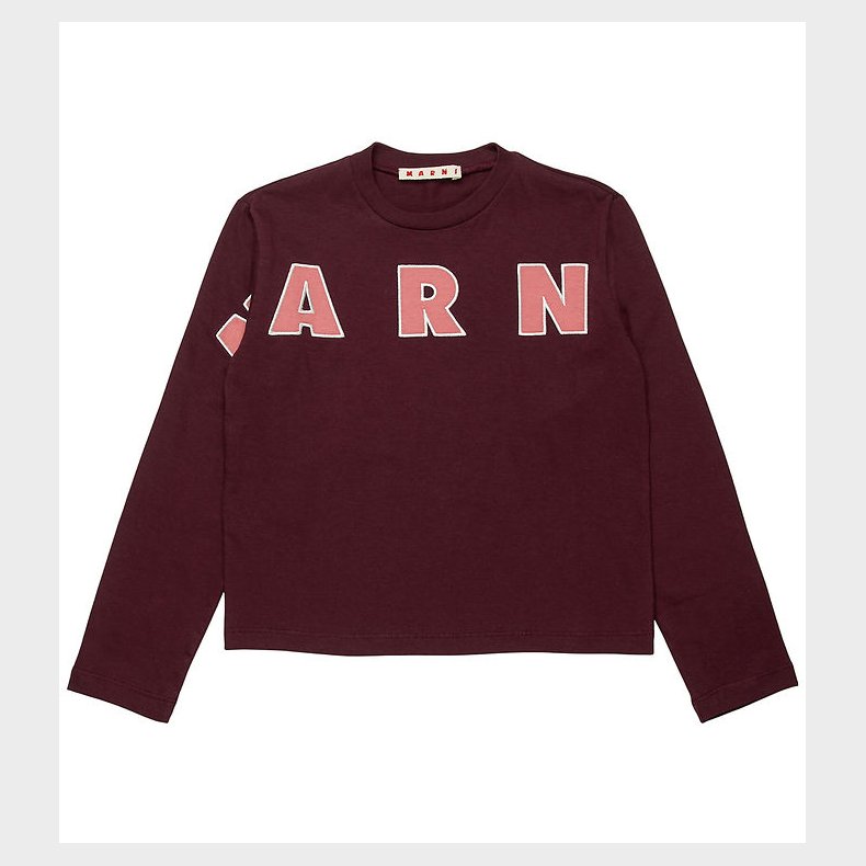 Marni Bluse - Berry Jam m. Logo