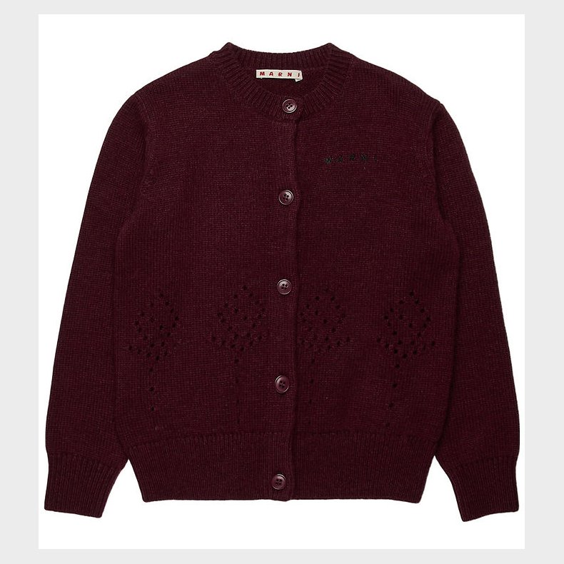Marni Cardigan - Nylon/Uld - Berry Jam