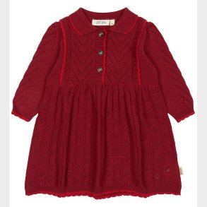 Petit Piao Kjole - Hulmnster - Strik - PPDaimi - Biking Red