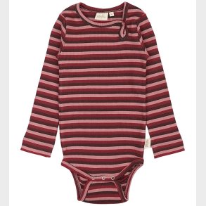 Petit Piao Body l/ - Rib - Modal - Biking Red Multistripe
