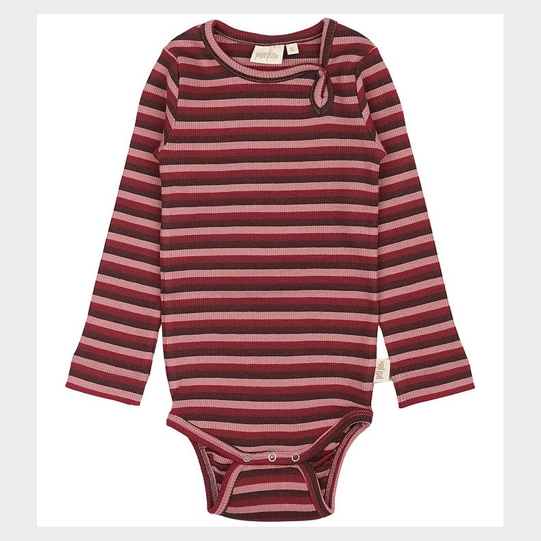 Petit Piao Body l/ - Rib - Modal - Biking Red Multistripe