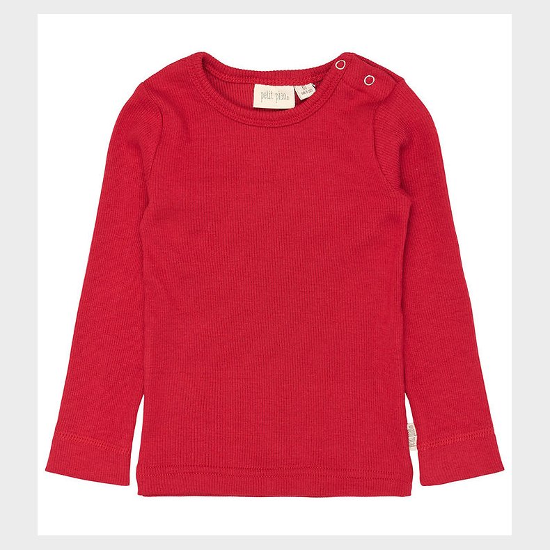 Petit Piao Bluse - Rib - Modal - Jet Red