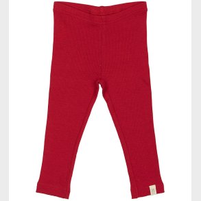 Petit Piao Leggings - Rib - Modal - Jet Red