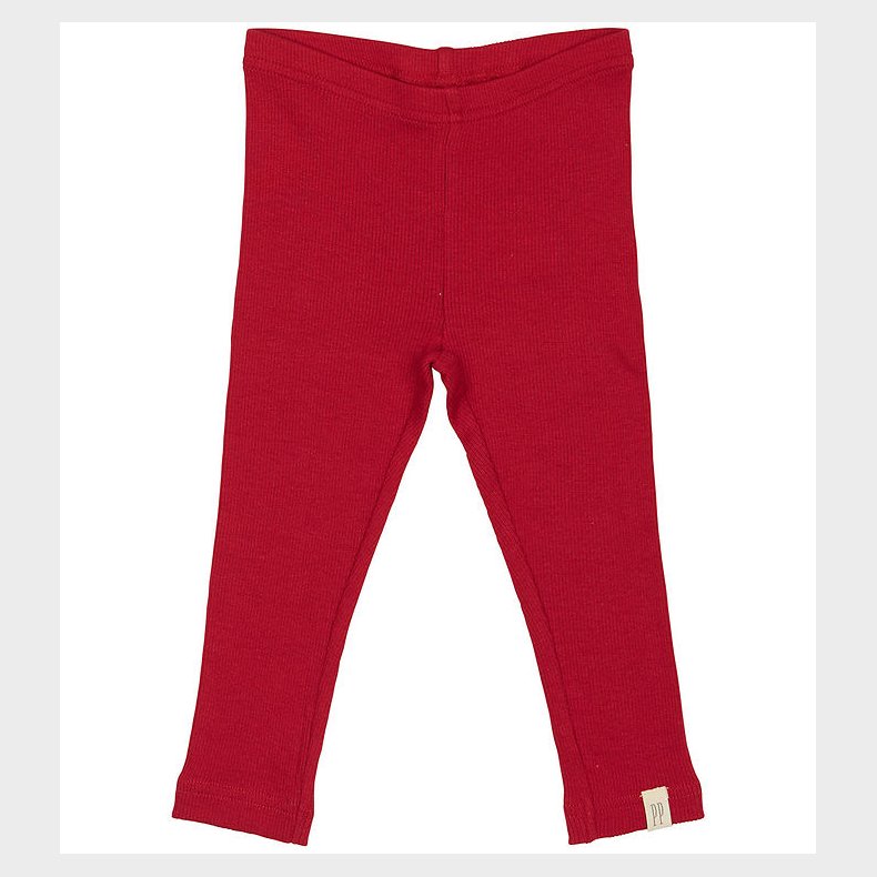 Petit Piao Leggings - Rib - Modal - Jet Red