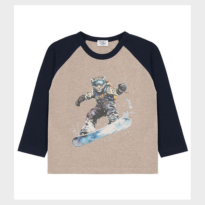 Hust and Claire Bluse - HCAnton - Biscuit m. Leopard