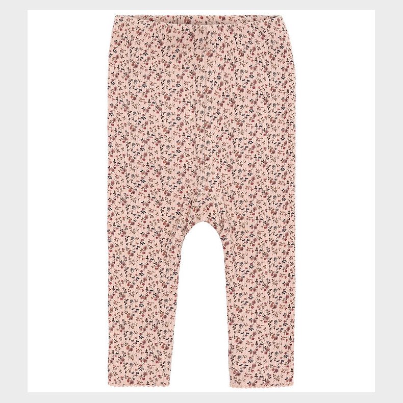 Hust and Claire Leggings - HCLaerke - Rugby Tan m. Blomster