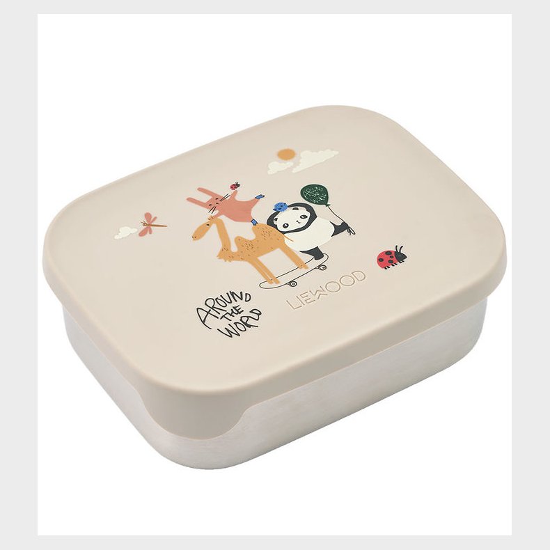 Liewood Madkasse - Silikone/Stl - Arthur - Around The World/San