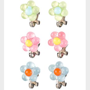 Souza reklips - 3 Par - Blomster