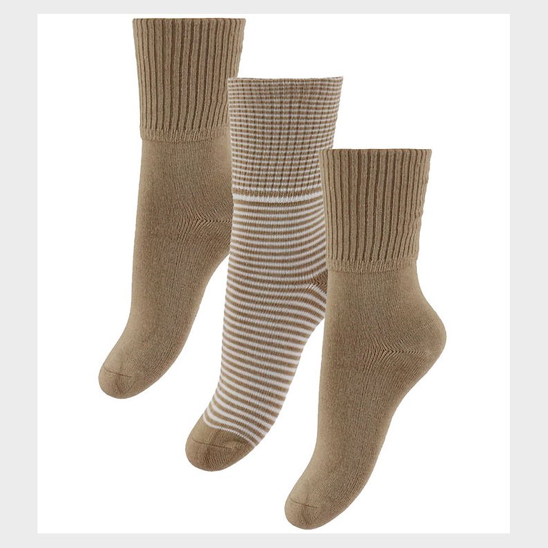 Hust and Claire Strmper - Bambus - 3-pak - HCFuxie - Warm Sand