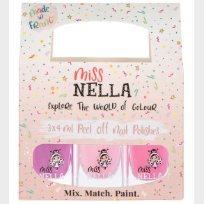 Miss Nella Neglelak - 3-pak - Pastel Farver