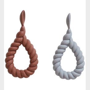 OYOY Skeer - 2-pak - Mellow - Dusty Blue/Choco