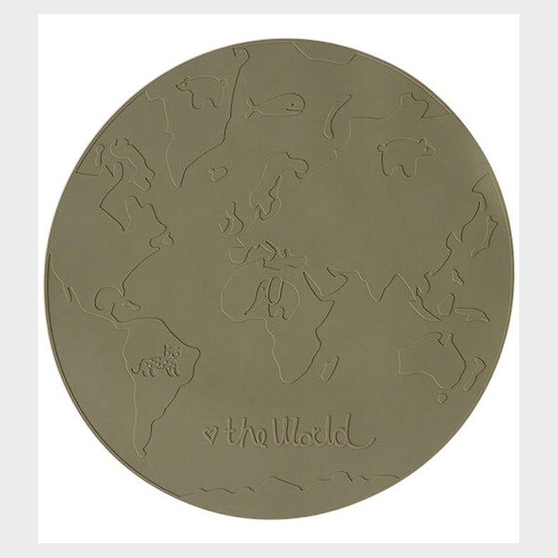 OYOY Dkkeserviet - The World - Olive