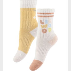 Liewood Strmper - 2-pak - Annette - Light Apricot/Creme De La C