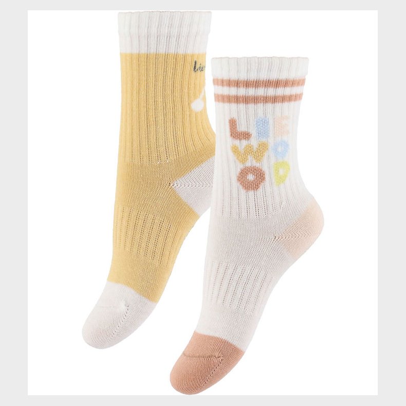 Liewood Strmper - 2-pak - Annette - Light Apricot/Creme De La C