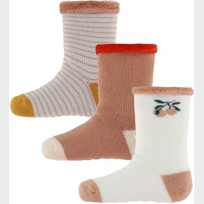 Liewood Strmper - 3-pak - Eloy - Peach/Sandy Mix