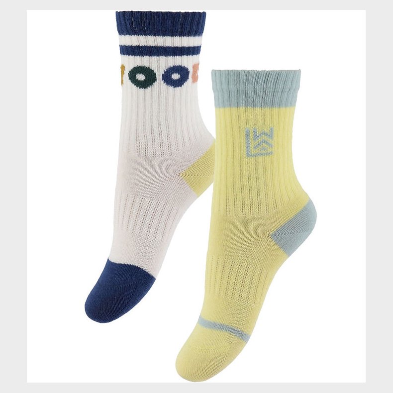 Liewood Strmper - 2-pak - Annette - Lemonade/Creme De La Creme