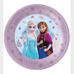 Decorata Party Plastiktallerkner - 4-pak - 21 cm - Frozen Idylli