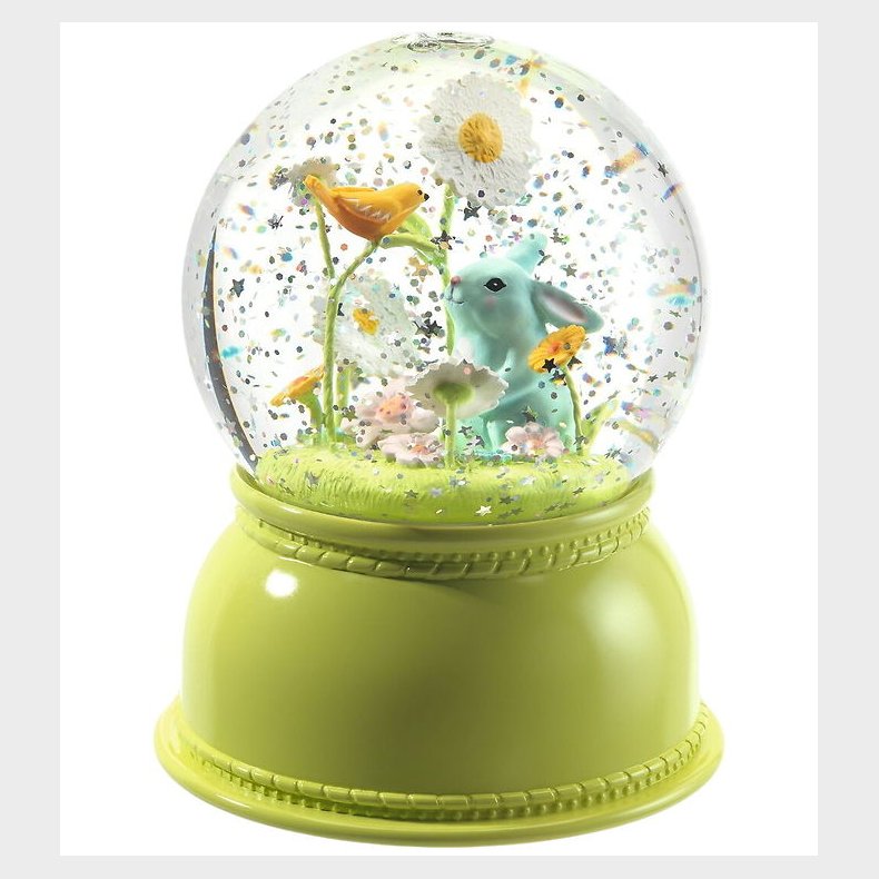 Djeco Snekugle m. Lys - 14 cm - Kanin