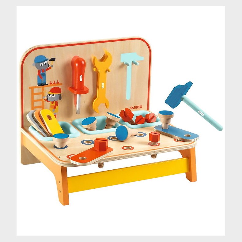 Djeco V�rkt�jsb�nk - Tr� - Bricotoo - 22 Dele