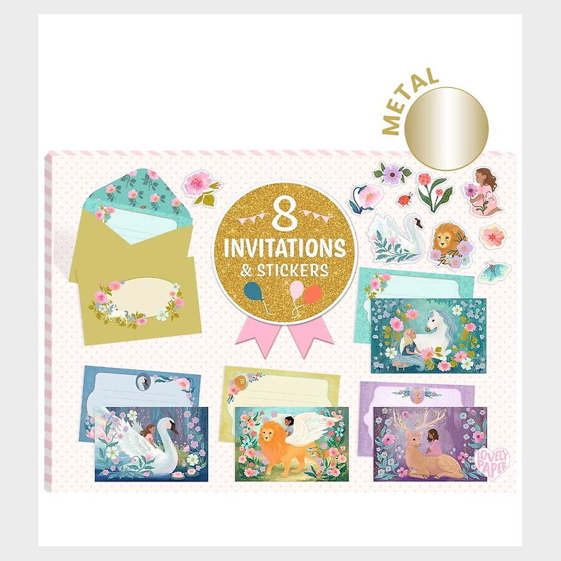 Djeco Invitationer - Eventyr