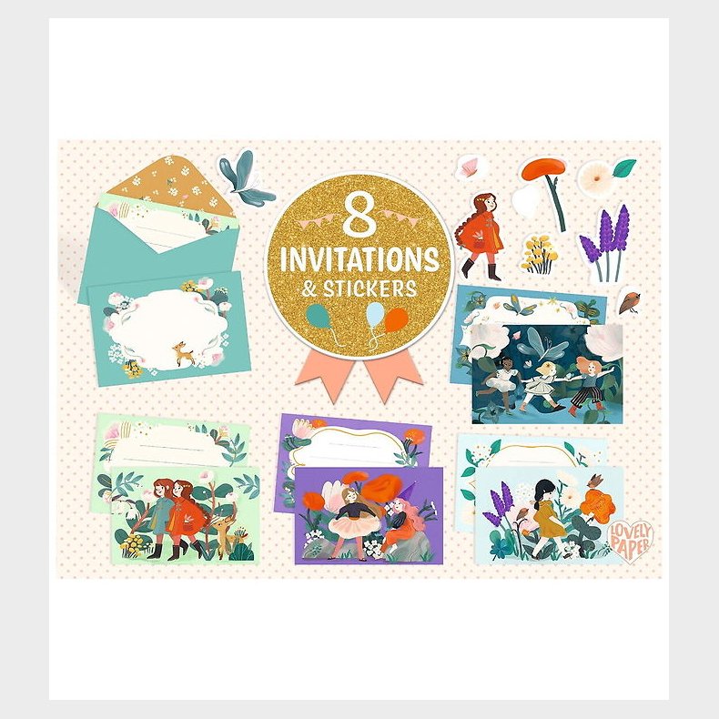 Djeco Invitationer - Haven