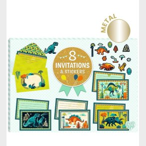 Djeco Invitationer - Dino
