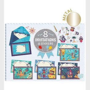 Djeco Invitationer - Pirater