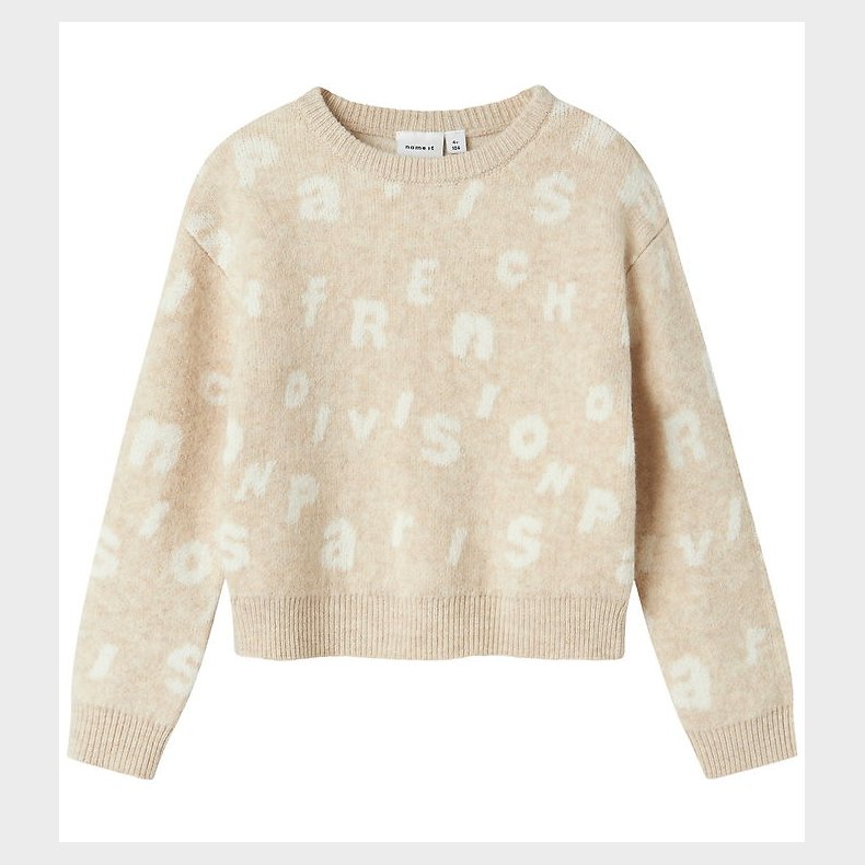 Name It Bluse - Strik - NmfOline - Sandshell