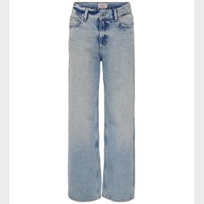 Kids Only Jeans - KogElla - Wide - Medium Blue Denim/Rhinestone