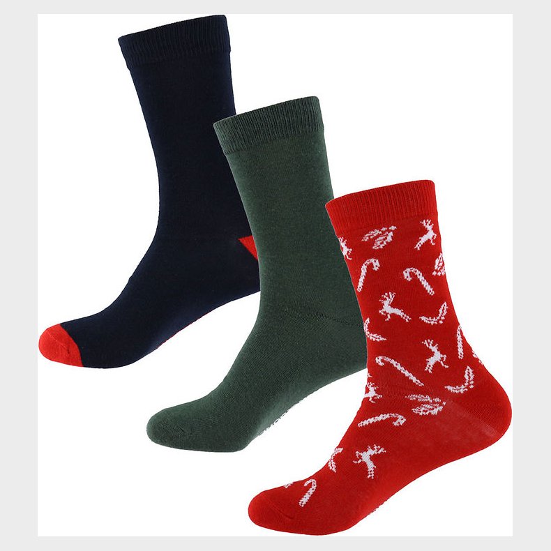 Jack & Jones Strmper - 3-pak - Jaccane - True Red/Duffel Bag -