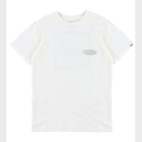 Quiksilver T-shirt - Evo Border Lines - Snow White