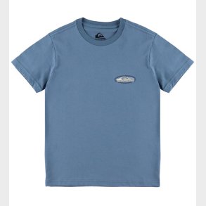 Quiksilver T-shirt - Evo Border Lines - China Blue