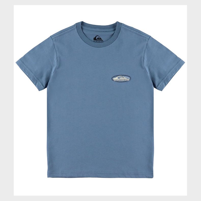 Quiksilver T-shirt - Evo Border Lines - China Blue