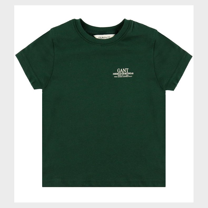 GANT T-shirt - Tartan Green