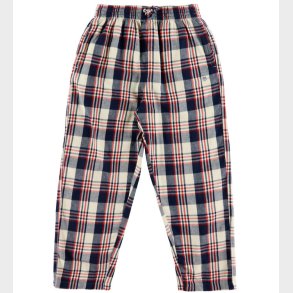 GANT Natbukser - Checked - Ruby Red