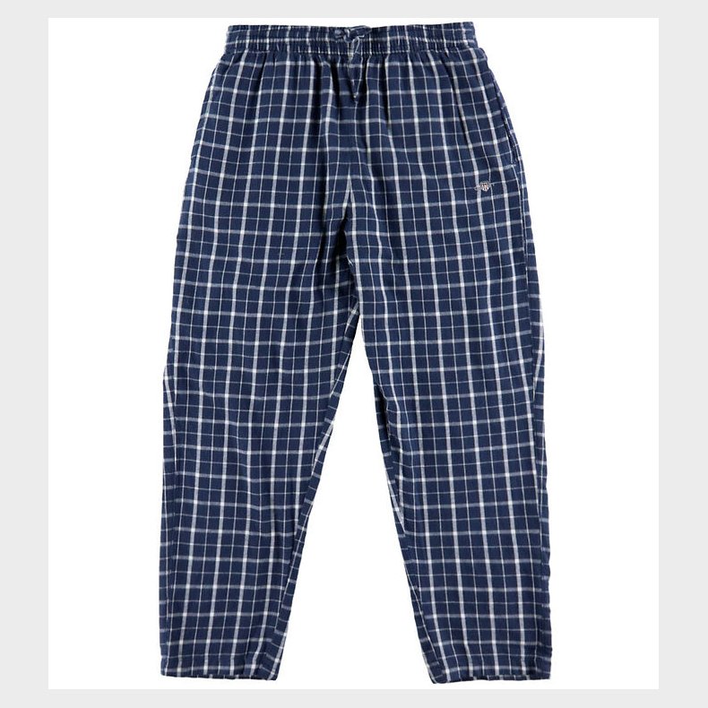 GANT Natbukser - Checked - Persian Blue