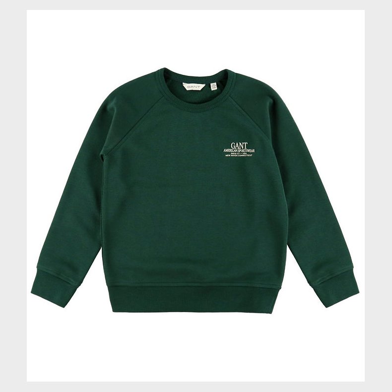 GANT Sweatshirt - Graphic - Tartan Green