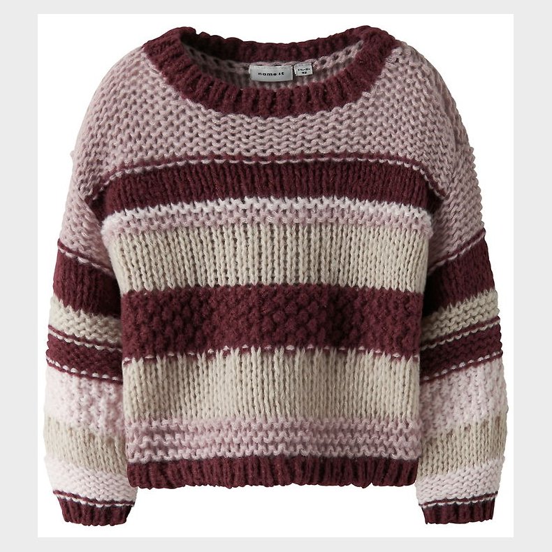 Name It Bluse - Strik - NmfOline - Burgundy